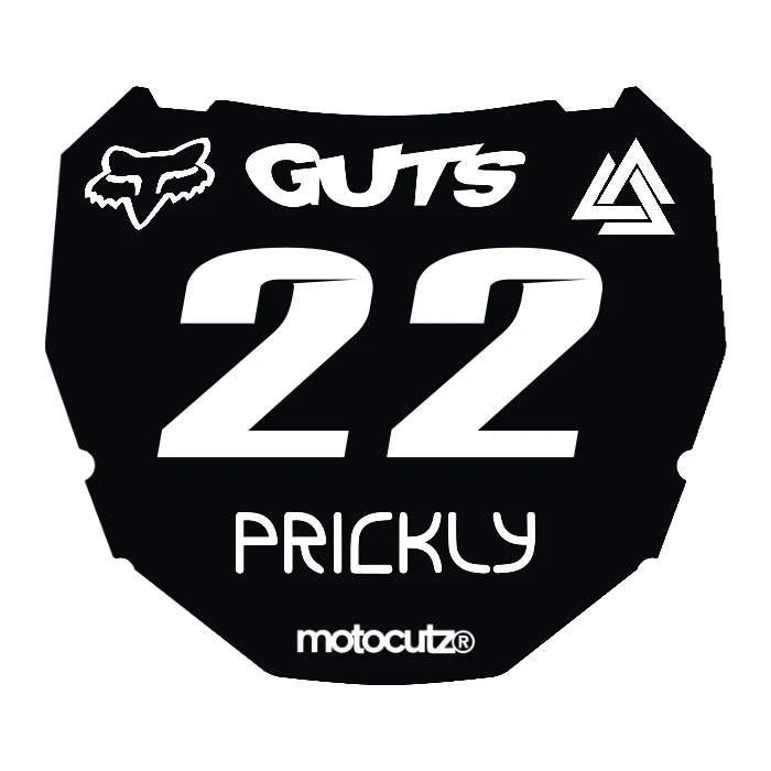 CUSTOM ODI NUMBER PLATE DECAL