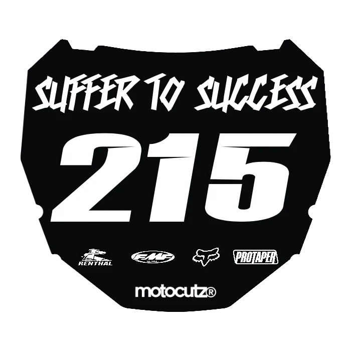 CUSTOM ODI NUMBER PLATE DECAL