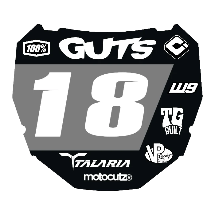 CUSTOM ODI NUMBER PLATE DECAL