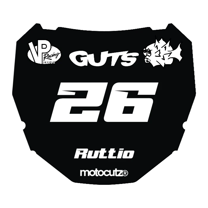 CUSTOM ODI NUMBER PLATE DECAL