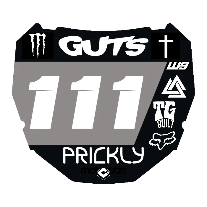 CUSTOM ODI NUMBER PLATE DECAL