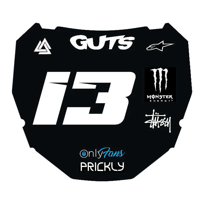 CUSTOM ODI NUMBER PLATE DECAL