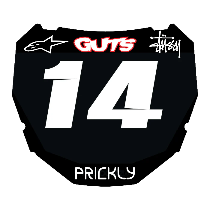 CUSTOM ODI NUMBER PLATE DECAL