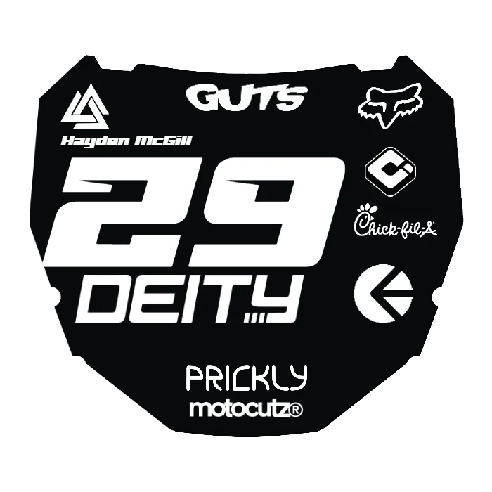 CUSTOM ODI NUMBER PLATE DECAL