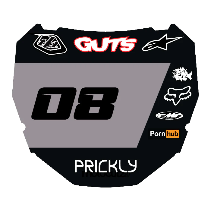 CUSTOM ODI NUMBER PLATE DECAL