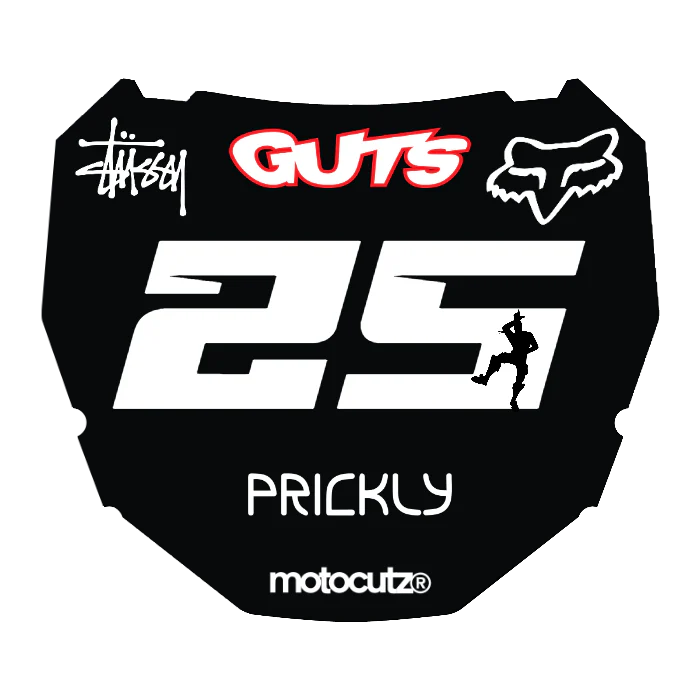 CUSTOM ODI NUMBER PLATE DECAL