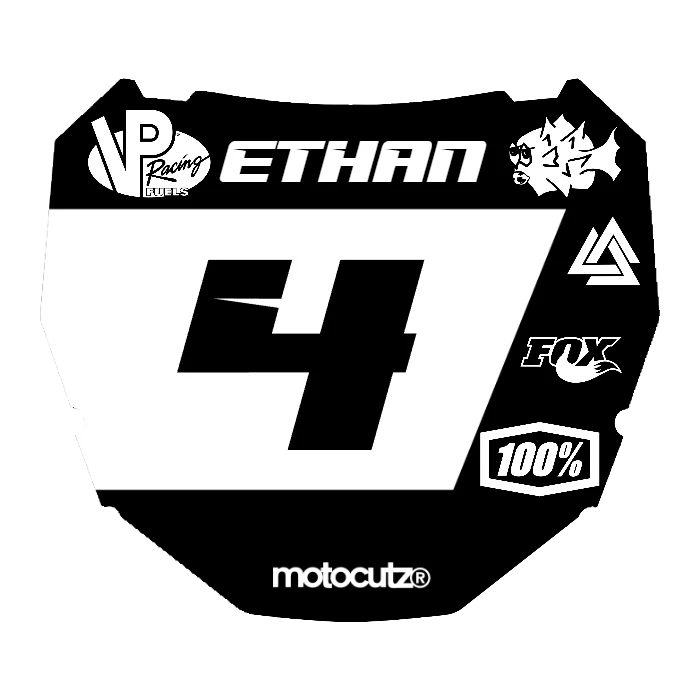CUSTOM ODI NUMBER PLATE DECAL