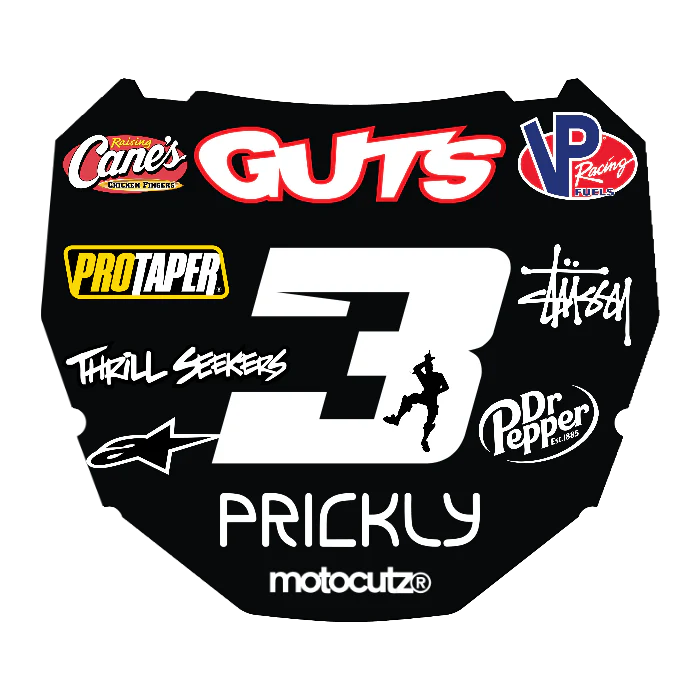 CUSTOM ODI NUMBER PLATE DECAL