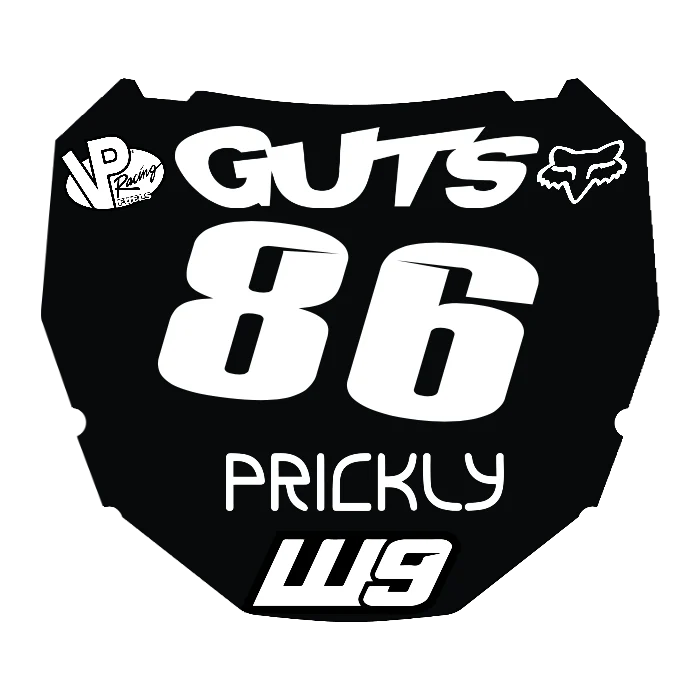 CUSTOM ODI NUMBER PLATE DECAL
