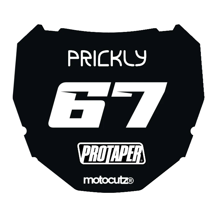 CUSTOM ODI NUMBER PLATE DECAL