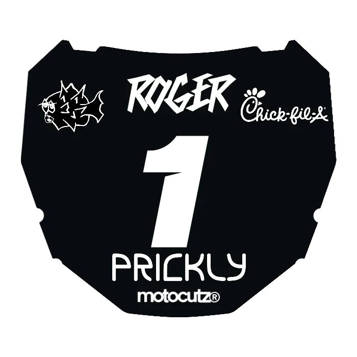 CUSTOM ODI NUMBER PLATE DECAL