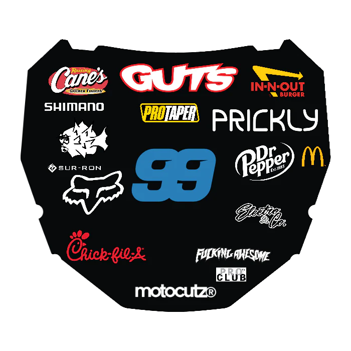 CUSTOM ODI NUMBER PLATE DECAL