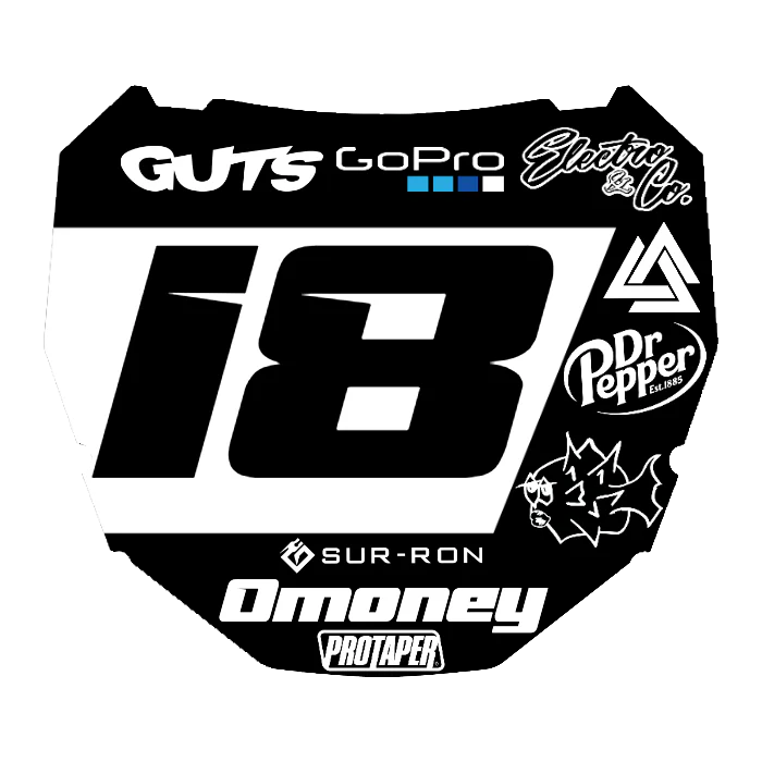 CUSTOM ODI NUMBER PLATE DECAL