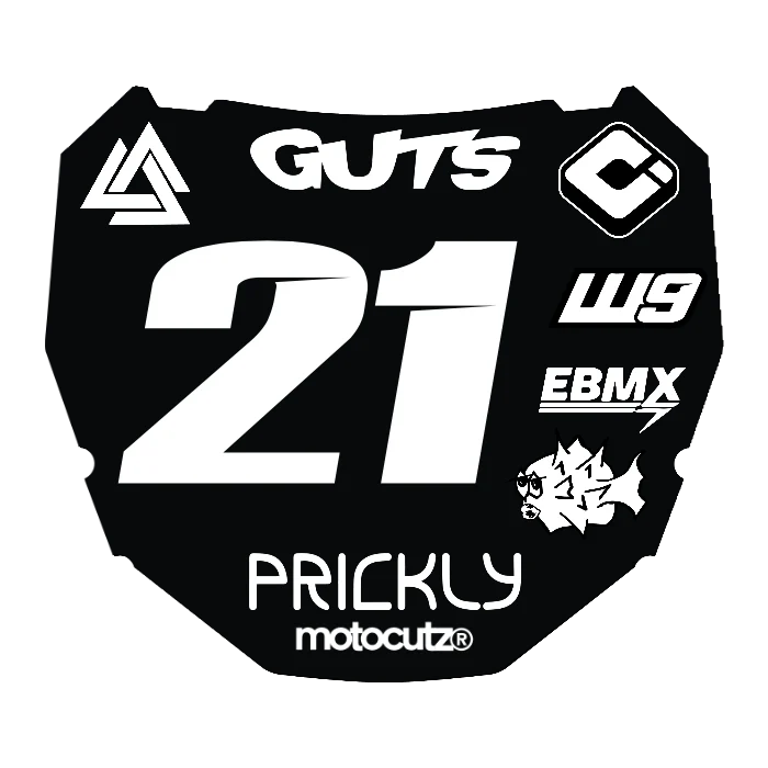 CUSTOM ODI NUMBER PLATE DECAL