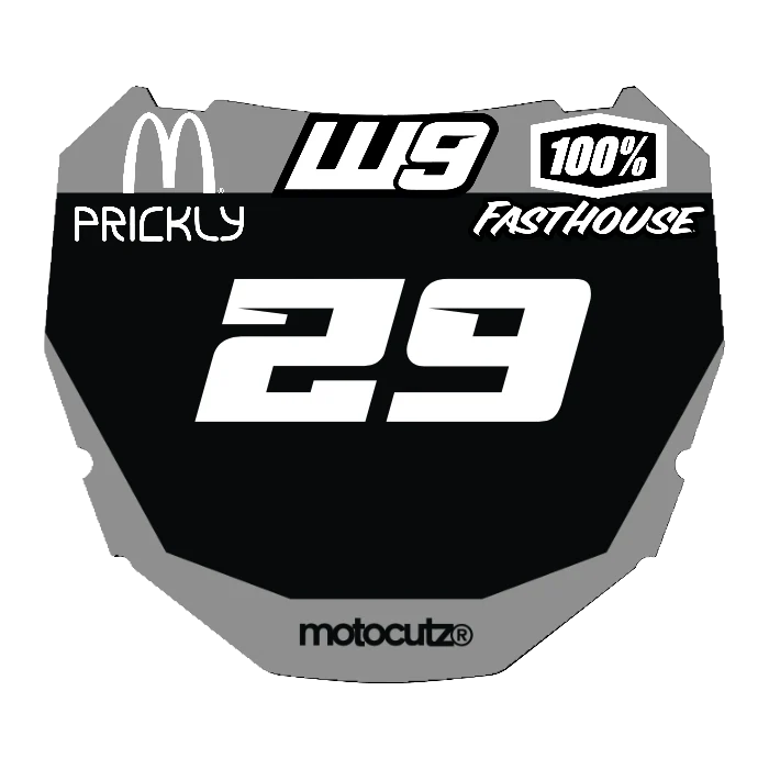 CUSTOM ODI NUMBER PLATE DECAL