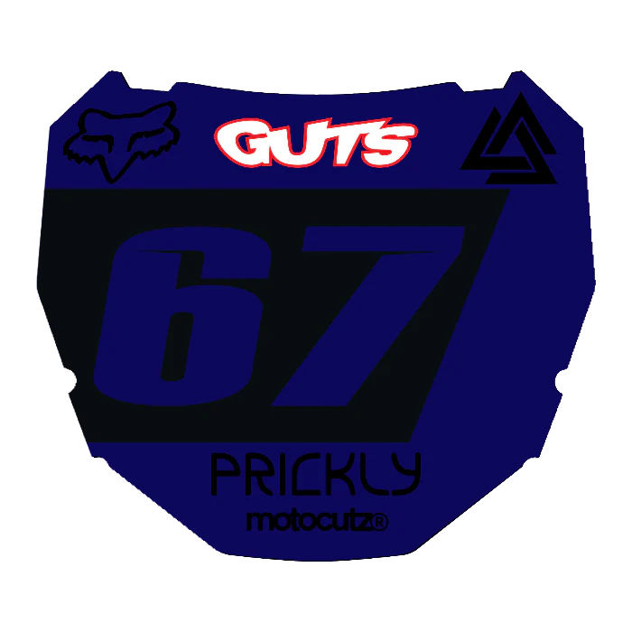 CUSTOM ODI NUMBER PLATE DECAL