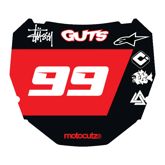 CUSTOM ODI NUMBER PLATE DECAL