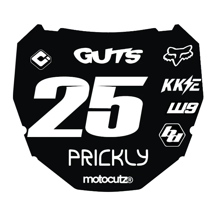 CUSTOM ODI NUMBER PLATE DECAL