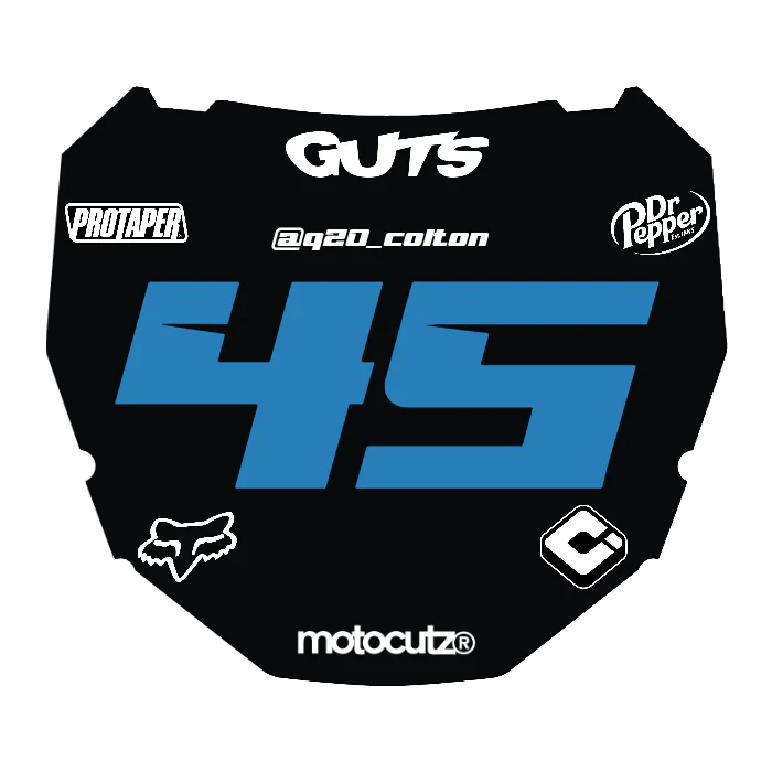 CUSTOM ODI NUMBER PLATE DECAL