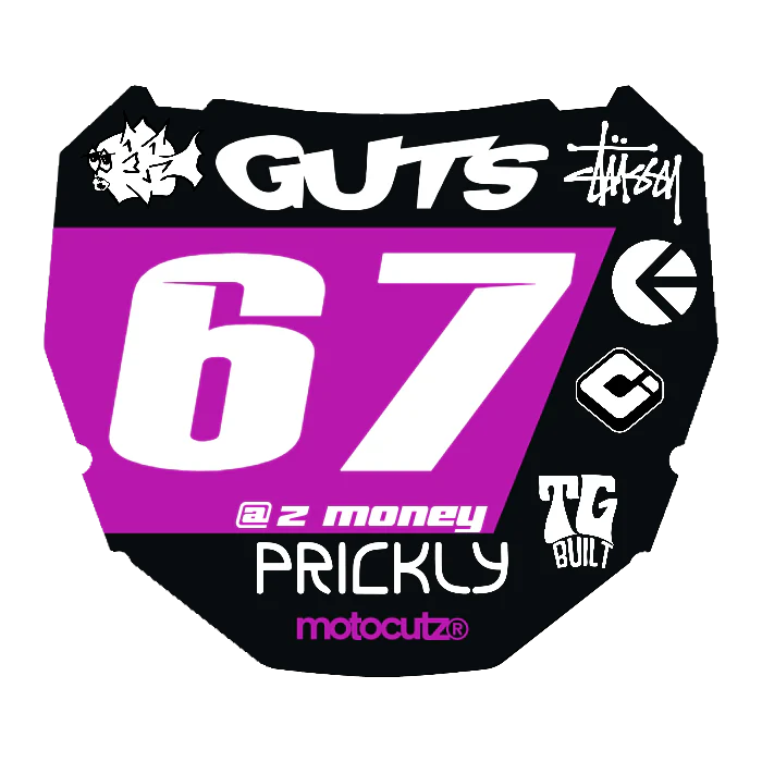 CUSTOM ODI NUMBER PLATE DECAL