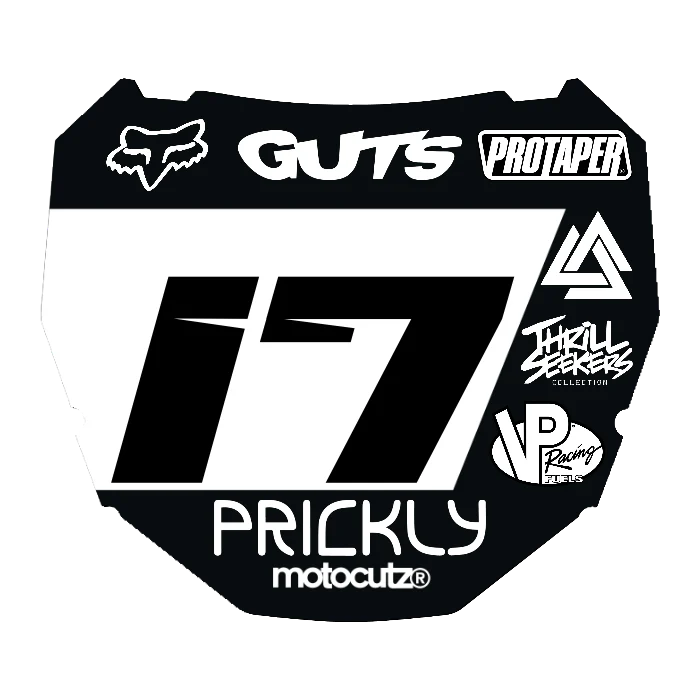CUSTOM ODI NUMBER PLATE DECAL
