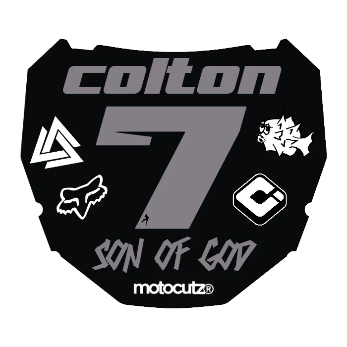 CUSTOM ODI NUMBER PLATE DECAL