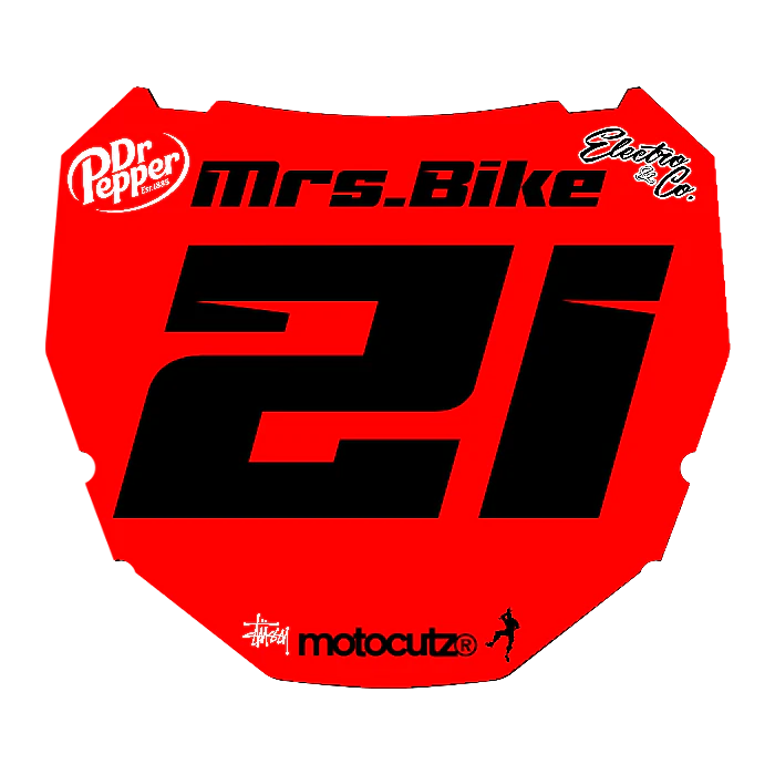 CUSTOM ODI NUMBER PLATE DECAL