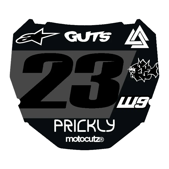 CUSTOM ODI NUMBER PLATE DECAL