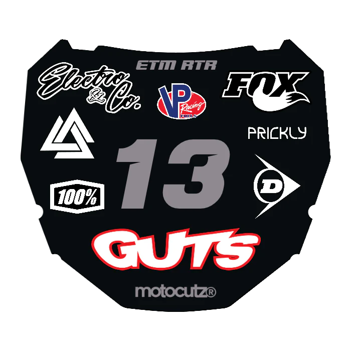 CUSTOM ODI NUMBER PLATE DECAL