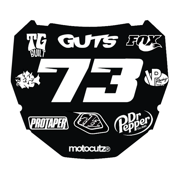 CUSTOM ODI NUMBER PLATE DECAL