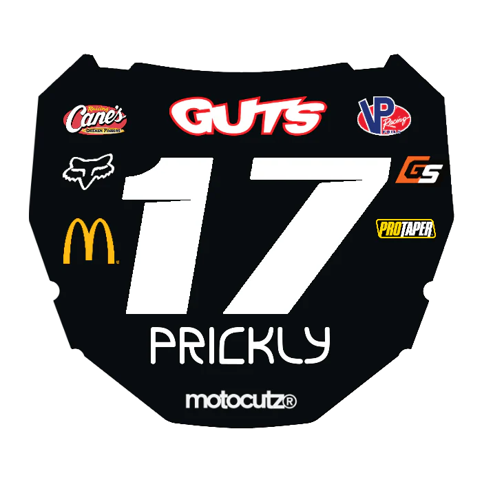 CUSTOM ODI NUMBER PLATE DECAL