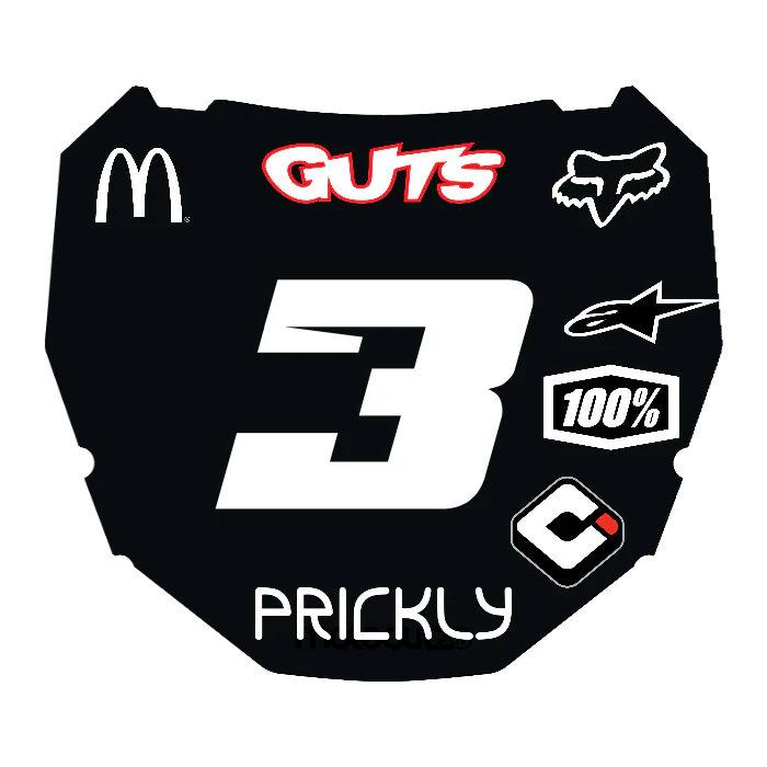 CUSTOM ODI NUMBER PLATE DECAL