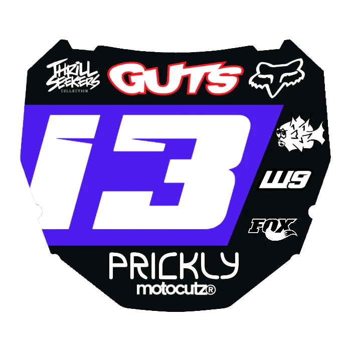 CUSTOM ODI NUMBER PLATE DECAL