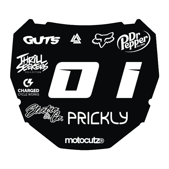 CUSTOM ODI NUMBER PLATE DECAL