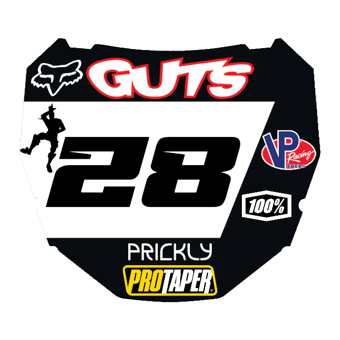 CUSTOM ODI NUMBER PLATE DECAL