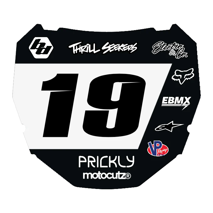 CUSTOM ODI NUMBER PLATE DECAL
