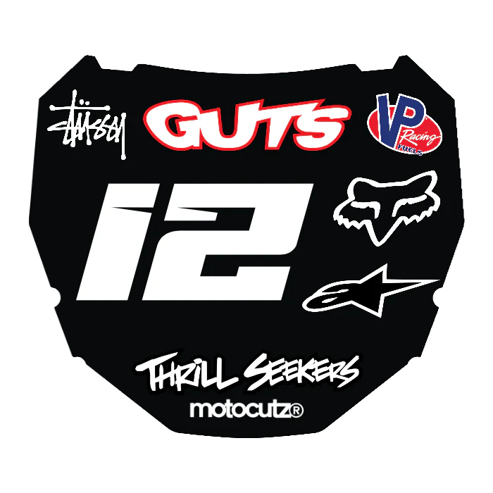 CUSTOM ODI NUMBER PLATE DECAL
