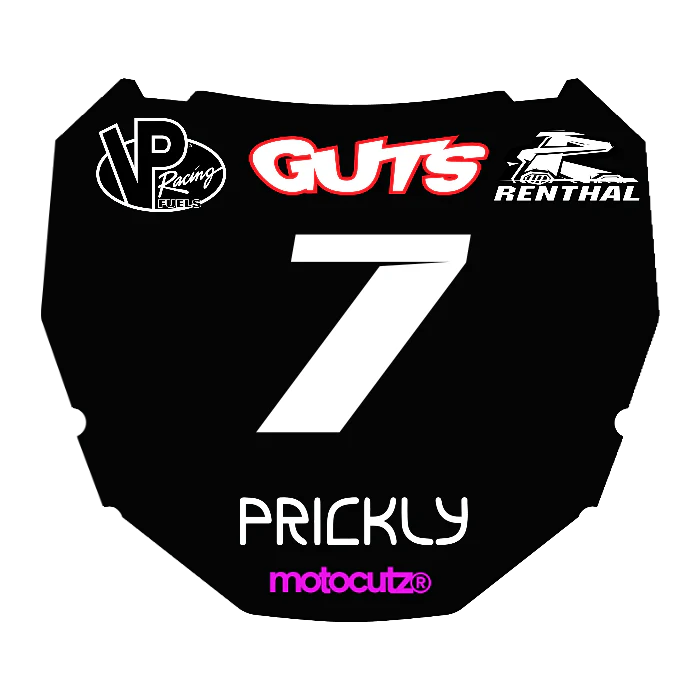CUSTOM ODI NUMBER PLATE DECAL