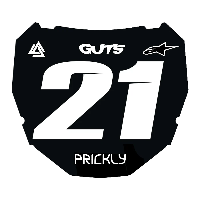 CUSTOM ODI NUMBER PLATE DECAL