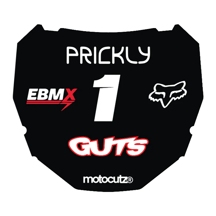 CUSTOM ODI NUMBER PLATE DECAL
