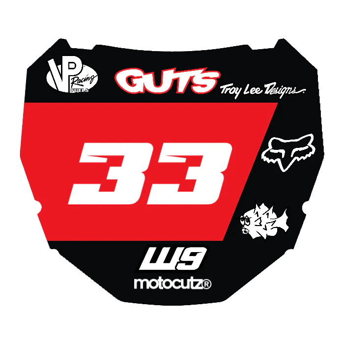 CUSTOM ODI NUMBER PLATE DECAL