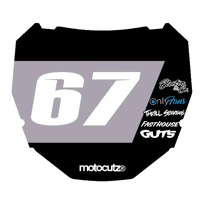 CUSTOM ODI NUMBER PLATE DECAL
