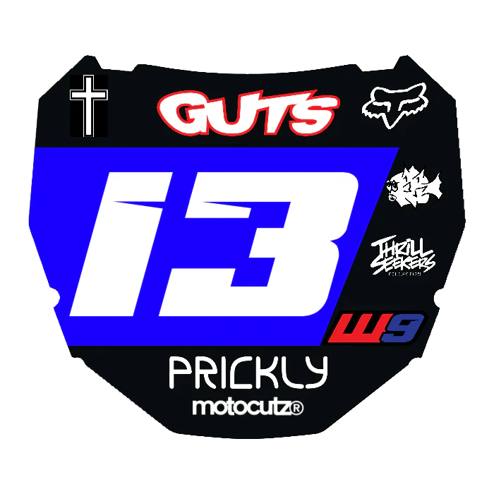 CUSTOM ODI NUMBER PLATE DECAL
