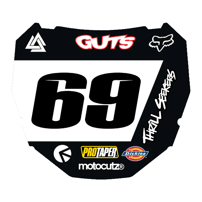 CUSTOM ODI NUMBER PLATE DECAL