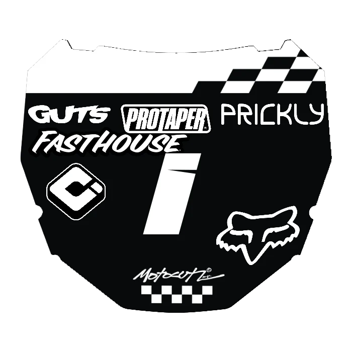 CUSTOM ODI NUMBER PLATE DECAL
