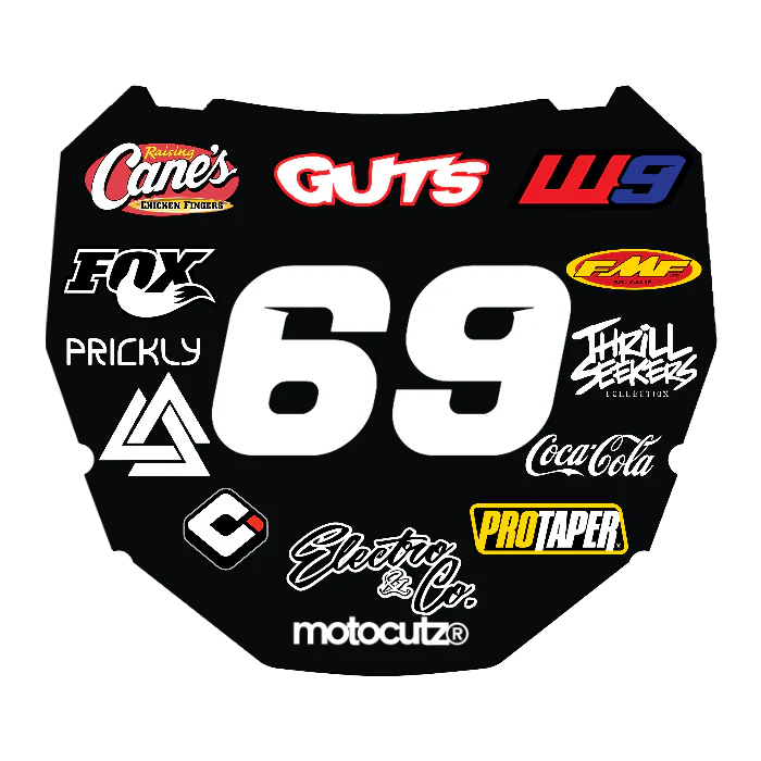 CUSTOM ODI NUMBER PLATE DECAL