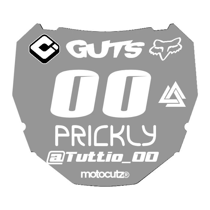 CUSTOM ODI NUMBER PLATE DECAL