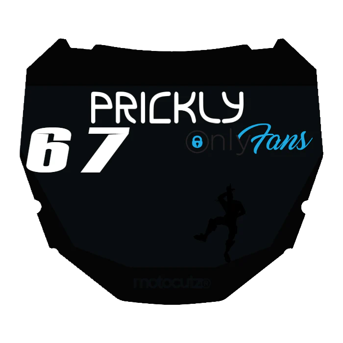 CUSTOM ODI NUMBER PLATE DECAL