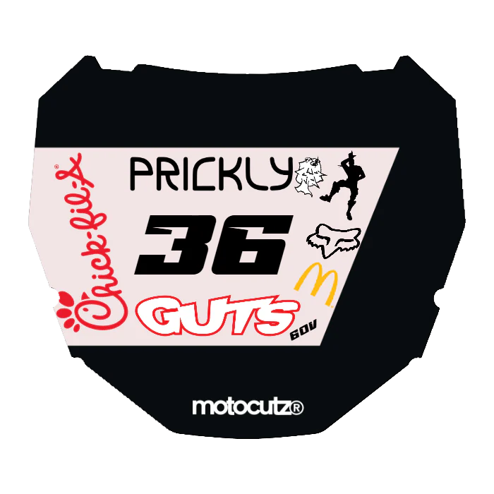 CUSTOM ODI NUMBER PLATE DECAL