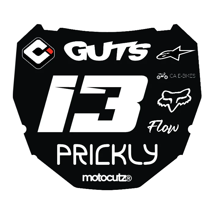 CUSTOM ODI NUMBER PLATE DECAL